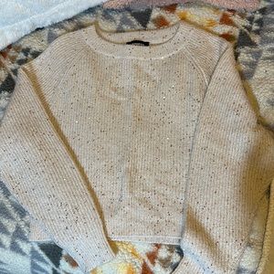 Sequin Express crop sweater